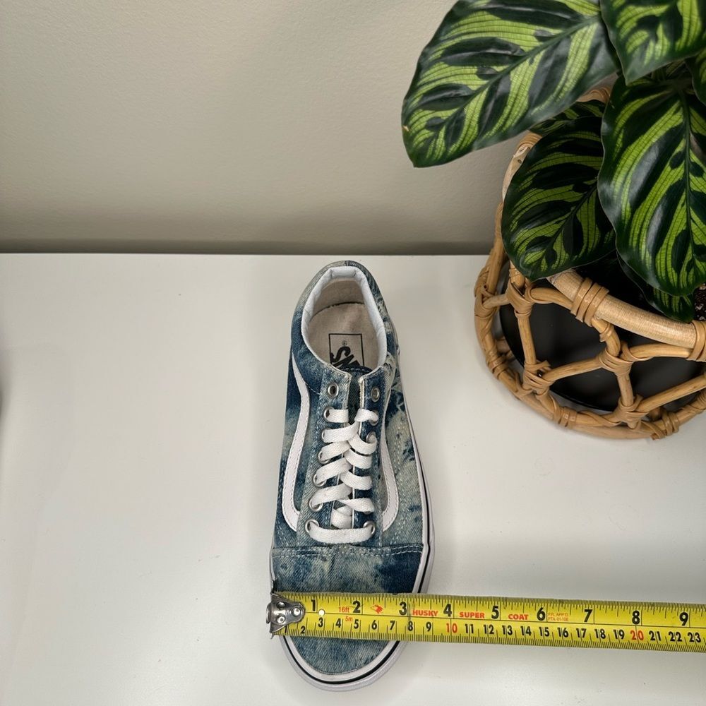 Vans Off The Wall Low 500714 Sneakers Acid Wash Denim Unisex, Woman 8.5/ Men 6.5 - Picture 10 of 12